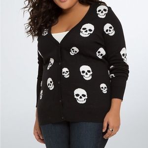 Torrid Skull Print Cardigan